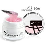 50ml TPO Free Jelly Nail Extension Gel Nail Builder French Nail Gum Venalisa Clear Natural Color Soak Off UV Construction Gel