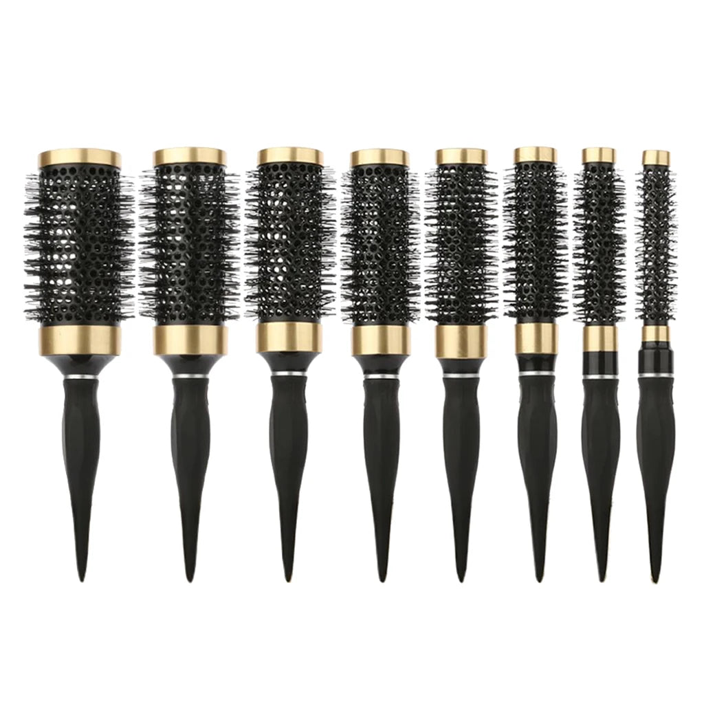 Anti-Static Ceramic Round Styling Hair Brush for Blow Drying Silky Smooth Hair High Temperature Resistant Round Hair Comb