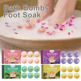 Bubble Bath Ball Flowers Scent Body Bathing Cleaning Relaxing Natural Herbal Essential Oil Anti Dry Cracking Foot Spa