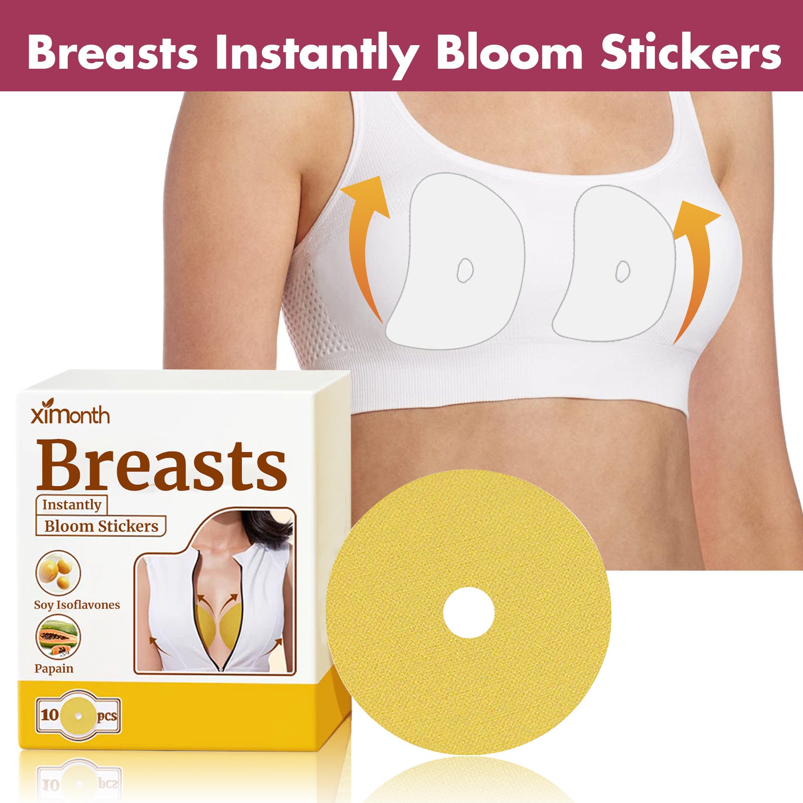 Breast Augmentation Patch Lifting Firming Bust Enlarge Prevents Sagging Shaping Breast Boost Confidence Breast Enhancers Patch