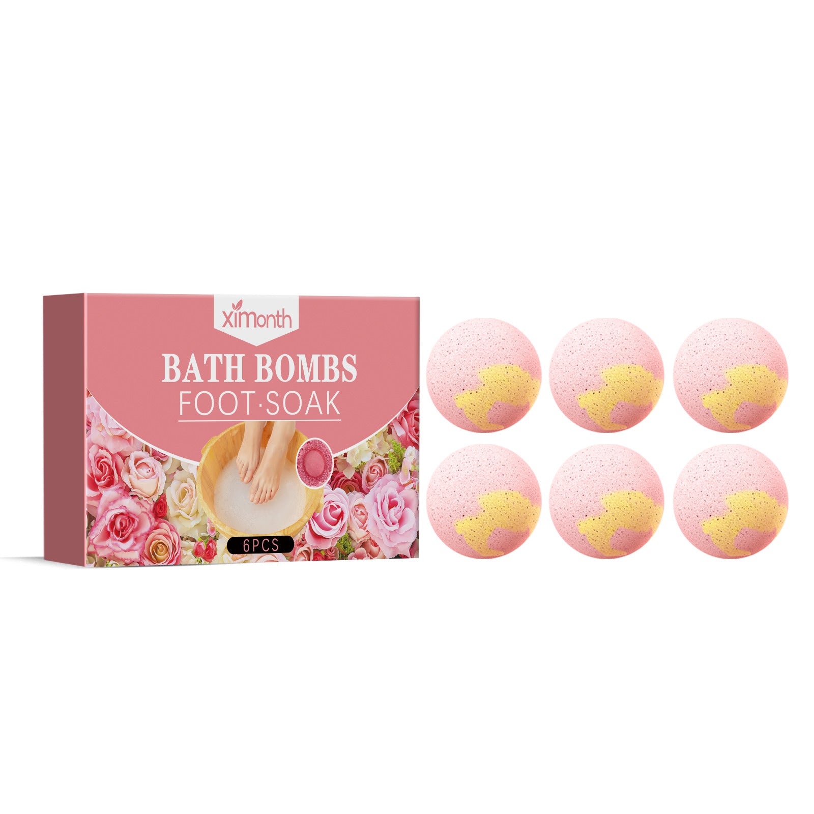 Bubble Bath Ball Flowers Scent Body Bathing Cleaning Relaxing Natural Herbal Essential Oil Anti Dry Cracking Foot Spa