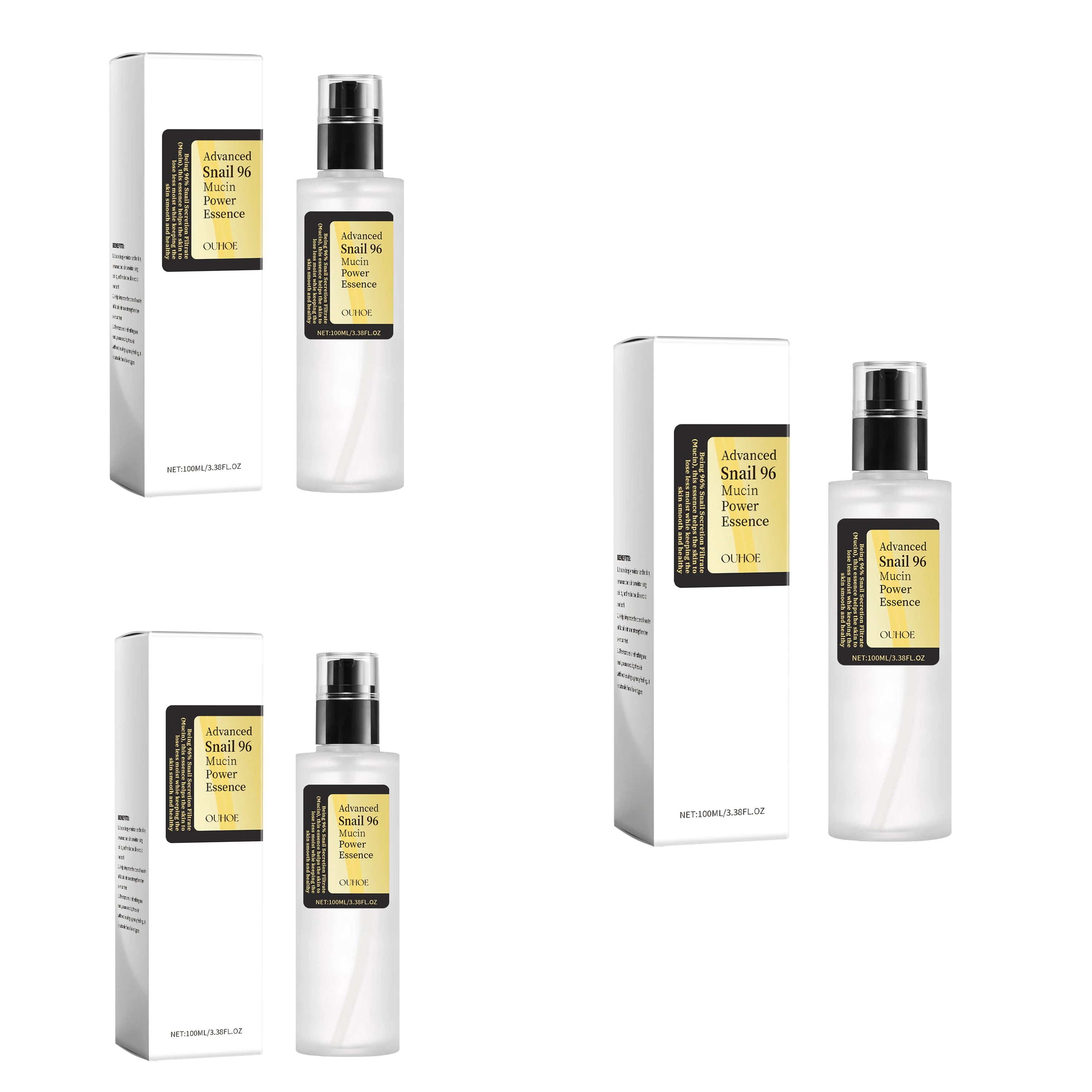 Snail Moisturizing Essence Water Hydrates and Moisturizes, Improves Skin Dryness, Brightening and Nourishing Facial Care Essence