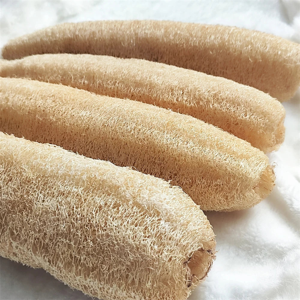 Natural Loofah Multi-Purpose Eco-Friendly Body Shower Sponge Home Cleaning Brush Exfoliating for Skin Tough on Stain Bathroom