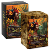 Raw African Black Soap for Oily Skin, Dark Spots  Pure & Natural Ingredients - Organic  Face and Body Wash Soap