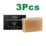Tallow Honey Soap Bar Gentle Cleansing Bar for Face & Body Rich Lather Moisturizing Redness Relief Soften Smoothing Skin Care