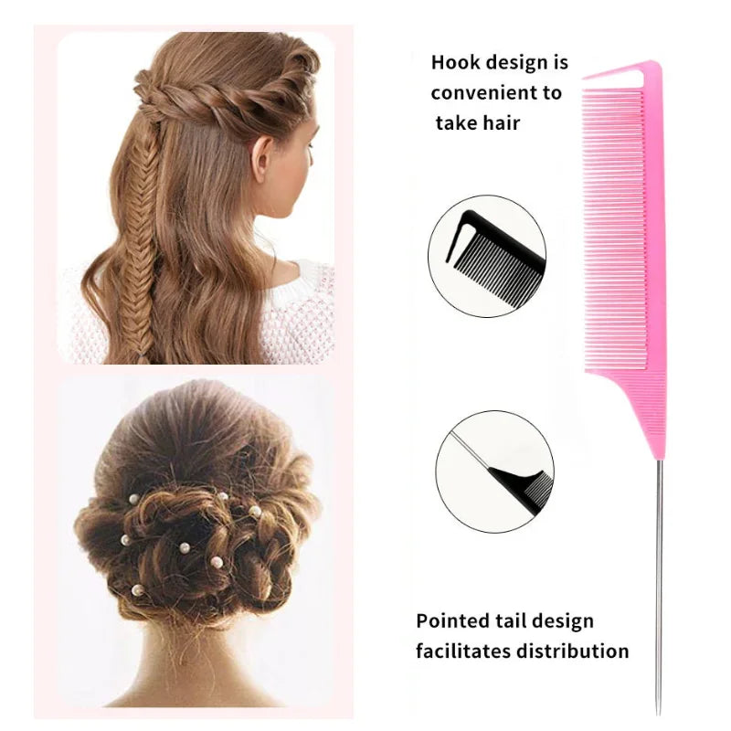 3pcs/lot Double Sided Edge Control Hair Comb Hair Styling Hair Brush Accessories New Brush Comb Styling Partition Comb