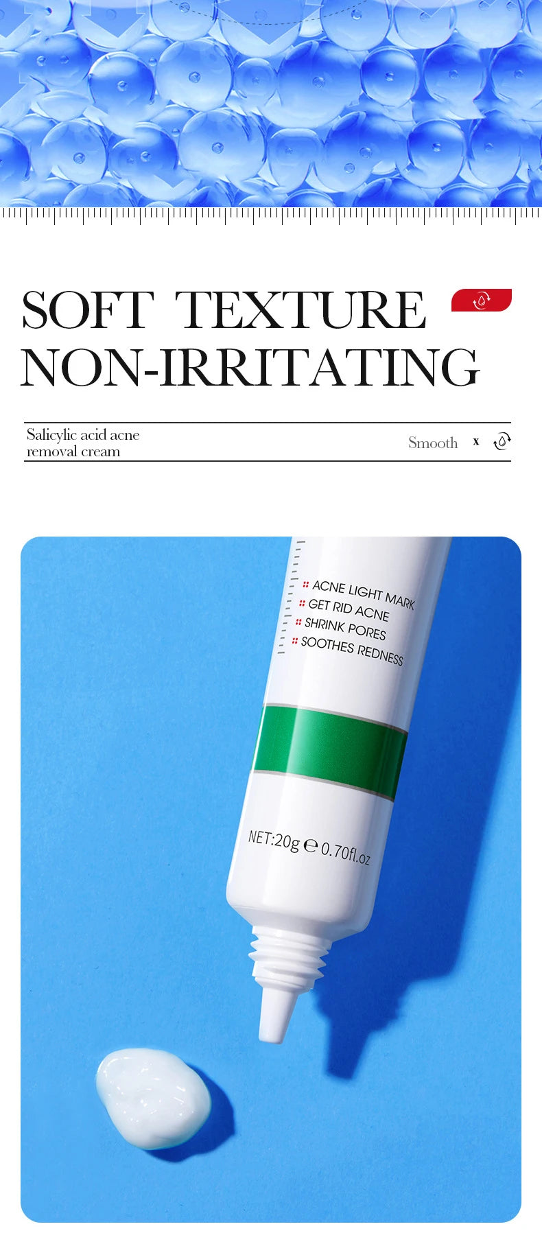 BIOAQUA Salicylic Acid Face Cream Acne Creams Mark Repair Firming Moisturizing Blackhead Remover skincare Facial Cream