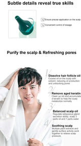 Zhangguang 101 Scalp Cleansing Gel Shampoo, Deep Hair Follicle Cleansing Liquid, Exfoliating, Oil Control, and Itching Relief Mi