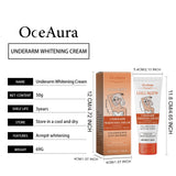 Underarm Whitening Cream Armpit Legs Knee Elbow Cream Remove Dark Spots Melanin Brighten Skin Care Moisturizing Skin Cream 50g