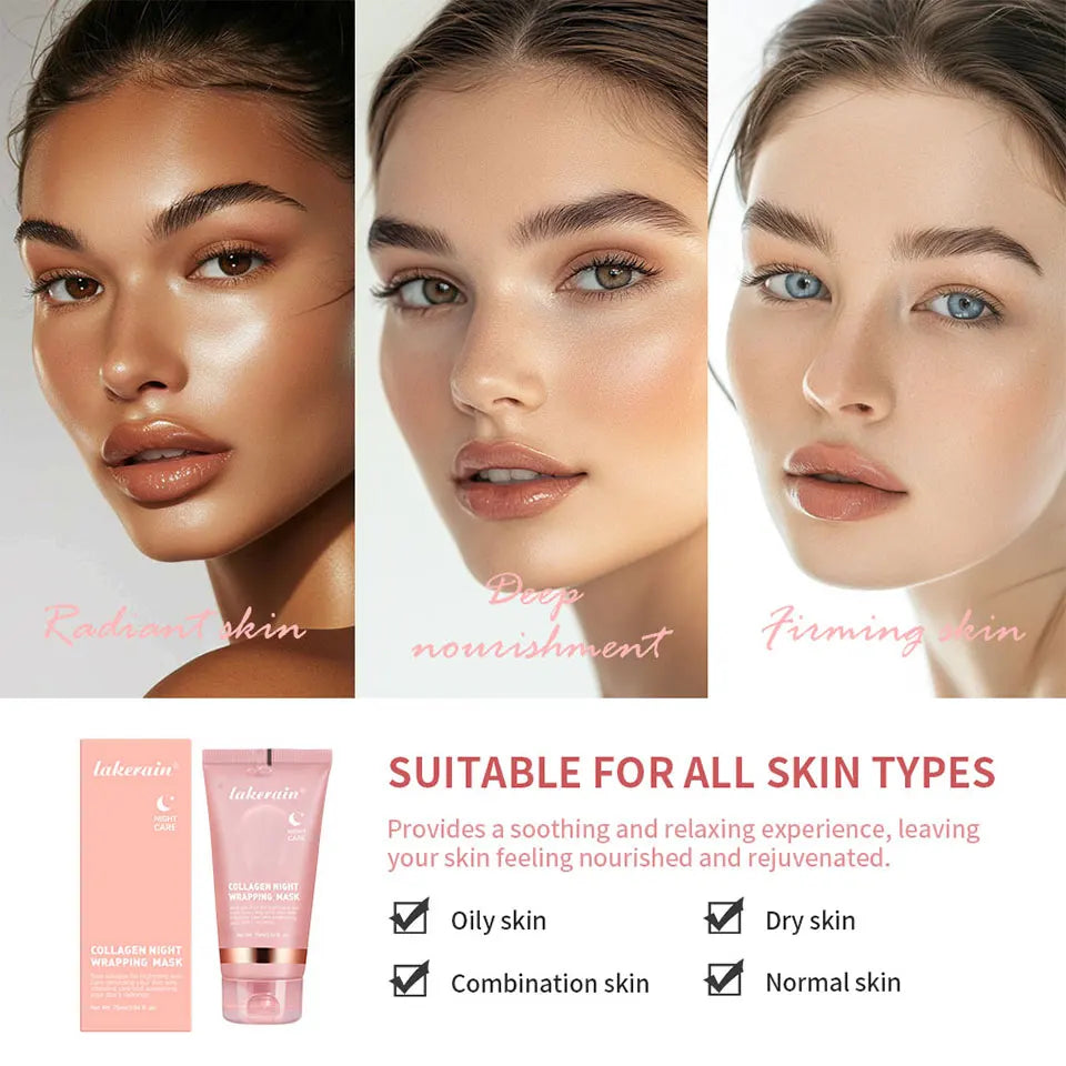 Deep Collagen Mask Korean Peel Off Mask Face Anti Wrinkle Lifting Skin Care Masks Bio Pack Night Wrapping Woman Skin Care