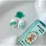6ml Nail Art 6 Colors  Summer Ice Cream Nail Dye Solution Creative Nail Pattern DIY Design Dye Solution Women Nail Decoration