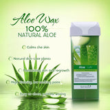Hair Removal Wax Wax Refill Soft Wax Roller Cartridge For Roll on Waxing Kit Aloe Depilatory Rolling Wax For Sensitive Skin