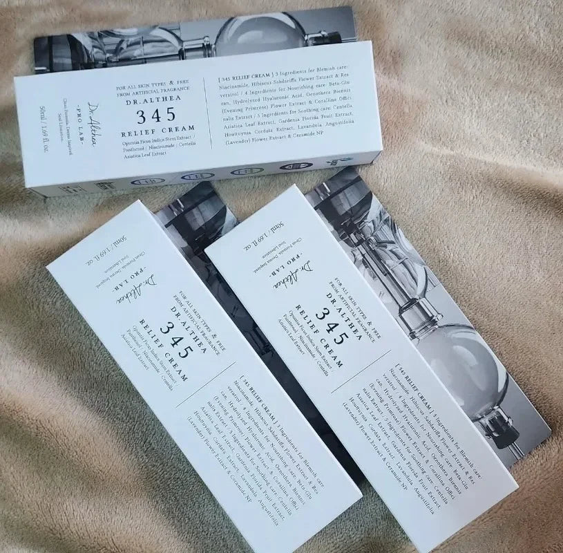Dr.Althea 345 Relief Cream 60ML 100ML Antioxidant Shrink Pores Lightweight Lasting Serum Hydrating Smoothing Essence Mist 147