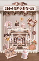 Flower Knows SWEETIE BEAR Makeup Box Gift Set All In One Perfume Shimmer Eye Shadow Palette Blush Lip Jelly Box 10 PCS