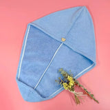 Ultra-Absorbent Coral Fleece Hair Towel Wraps with Button Closure - Quick-Dry, Soft, and Stylish Hair Drying Caps for Women