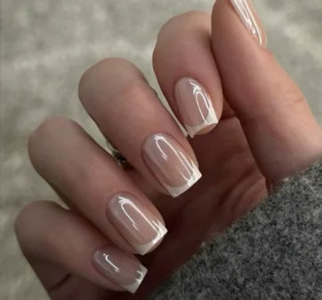 24Pcs Oval Short Pink Press on Nails Simple Ombre Spring False Nail for Sweet Sassy Cool Women&Girl Removable Wearable Nail Art