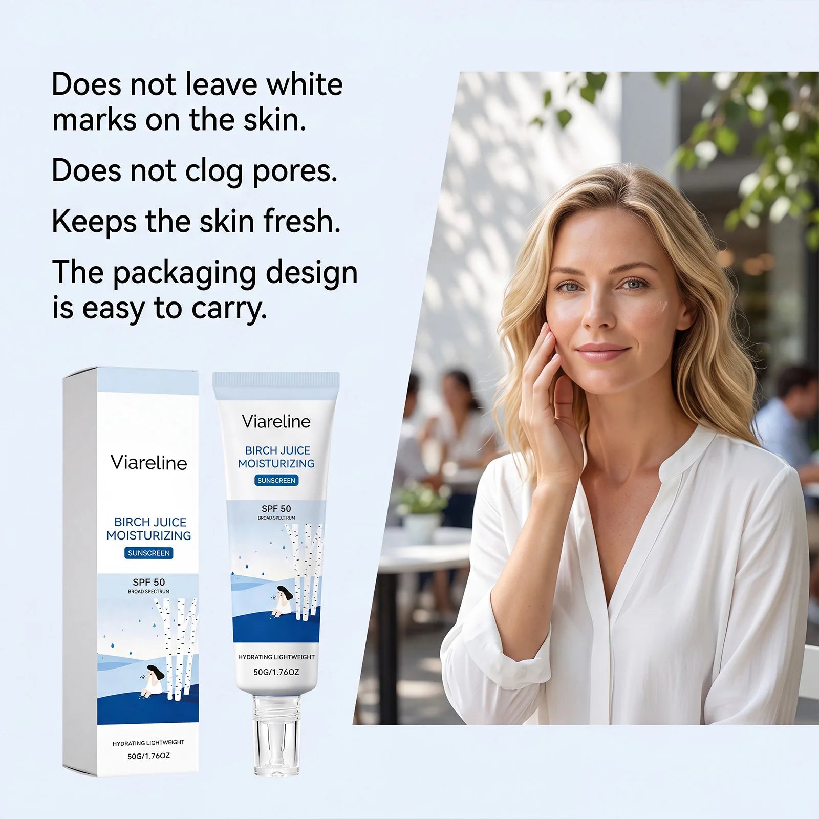 Birch Sap Primer Korean Hydrating Natural Makeup Effect Long-lasting Primer Refreshing Brighten All Skin Types Daily Face Cream