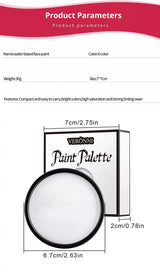 30G Water Solubility Monochromatic Body Paint Black And White Makeup Face Paint Halloween Party Waterproof Makeup Body Painting