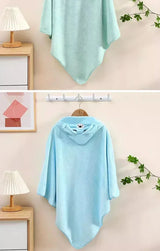Soft Bath Towel for Baby Absorbent Towel Newborn Swaddle Wrap Baby Blankets for Girls Boys Thick Hooded Bath Towel Cloak lj
