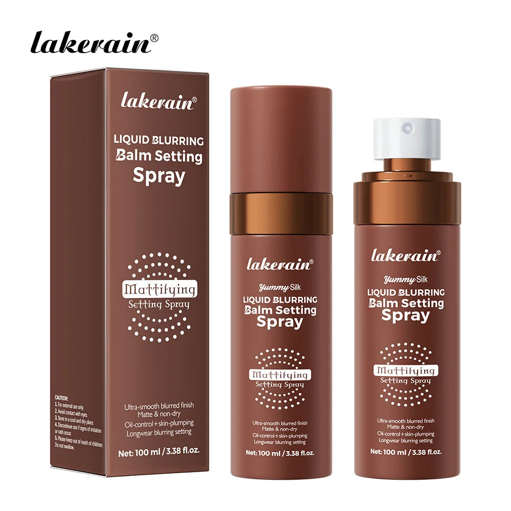 Makeup Fixer Spray Long-Lasting Oil Control Natural Matte Non Drying Weightless Makeup Liquid Blurring Balm Setting Spray