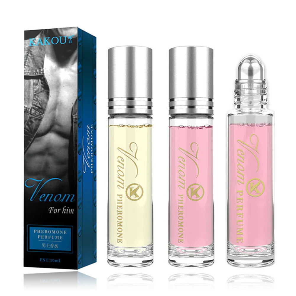 3PCS 10ml Perfume for Men Women Ball Perfume Pheromone Men'S Essential Oil Perfume Attracts The Opposite Sex Lasting Fragrance