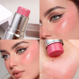 Waterproof Brighten Face Highlighter Blush Stick Makeup Glitter Corrector Contour Illuminator Shimmer Rouge Stick Cream Cosmetic