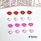 Sexy Lips Nail Art Accessories Multi Colors Lipstick Marks Nail Charms Wearable Nails 3D Decorations Supplies DIY Manicure Parts