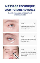 OCHEAL Electric Massage Eye Cream Hyaluronic Acid Firming Fades Fine Lines Eye Care Gel Moisturizing Beauty Eye Skin Care Beauty