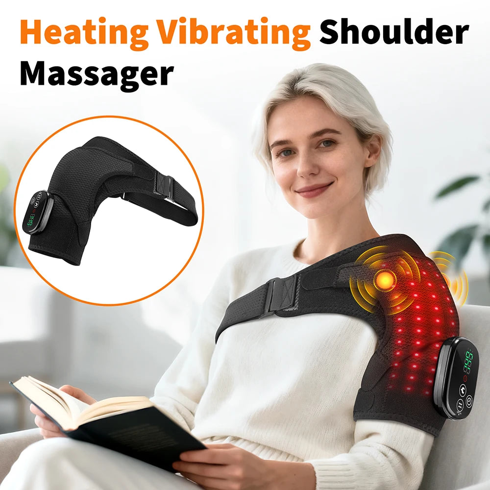 660 and 850nm Multifunctional LED Light Devices Knee Pad Brace 3 In 1 Heating Shoulder Elbow Joint Thermal Belts Pads