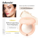 LongLasting Waterproof Face Highlighter Powder Instant Silky Skin Glow Baked Shimmer Illuminator Makeup Contouring Glitter
