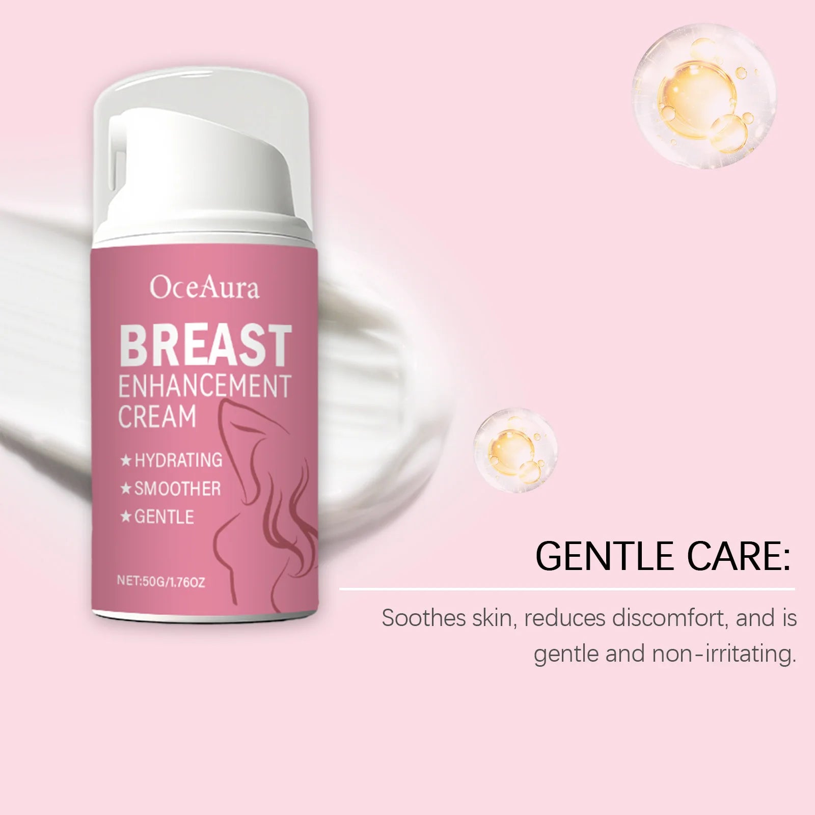 Bust Firming Cream with Retinol & Panthenol Lifting & Moisturizing Chest Treatment Improves Skin Elasticity & Hydration Night