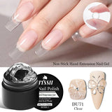 Clear Non-Stick Hand Extension Gel Nail Polish 3D Shaping/Sculpting/Carving UV/LED Gel Milky Jelly Hard Gel Nail Supplies DIY