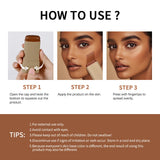 Skin Tint Foundation Stick Moisturizing & Non-Sticky Concealer Base Foundation Boosted Smooth Makeup Stick Woman Cosmetics