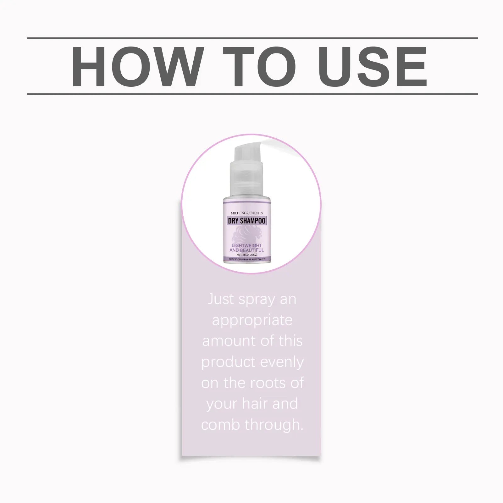 Dry Shampoo Spray Clean Lightweight Lasting Fluffy Quick-Drying Improve Hairing Quality Refreshes Smooth Hairs Soft Care Sprays