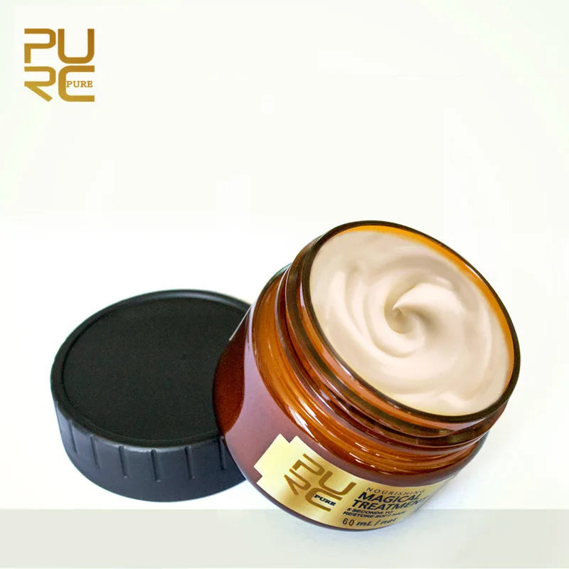 PURC No Steam Hair Mask Intensive Repair Dry Damaged Hair Smooth Silky Anti-Breakage Volumizing Hair Spa Treatment Conditioner