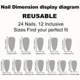 Transform Your Nails With 24pcs Extra Long Stiletto French Style Modern Classic Simple BLACK Solid Color Full Cover Fake Nail Ki