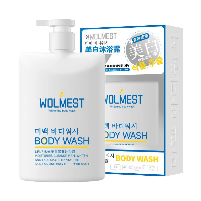 500ml Korean Whitening Body Wash Glow Recharge illuminates & Exfoliates skin with brightening