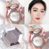 Highlighter Makeup Palette Glitter for Face Body Cheek,Diamond Shimmer Highlighter,Smooth Glitter Sparkles,Nose Contour Palettes