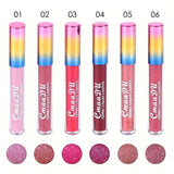 Pearlescent Shimmer Lip Gloss Lipstick Glitter Plumping Waterproof High Shine Lightweight Coral Metallic Y2K Daily Party Makeup