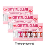 MAGIC CASA 6-Piece Set Water-Gloss Jelly Lip Oil - Plumping, Hydrating, Makeup Base, Long-Lasting Moisture