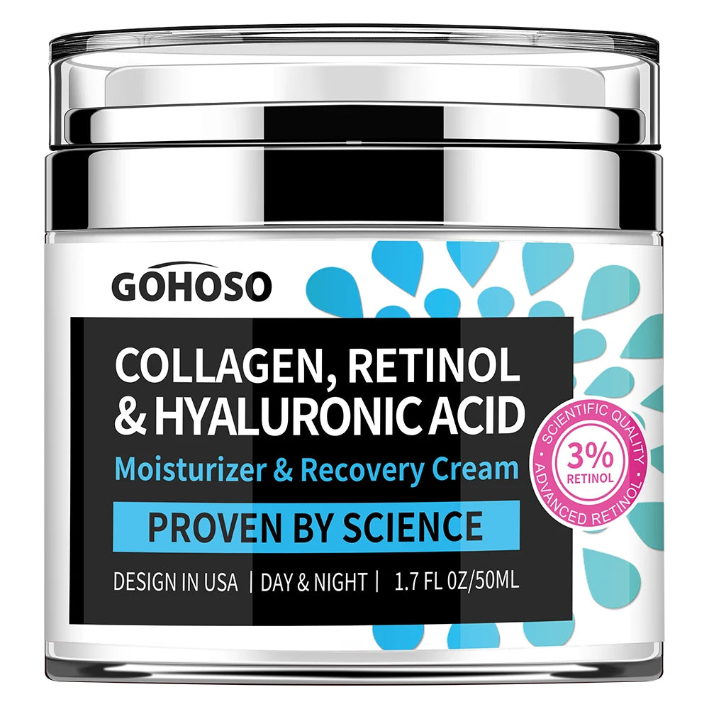 ENVISHA Face Skin Care Retinol Collagen Cream Anti-aging Wrinkle Deep Hydration Moisturizing Skin Health Whitening Exfoliation
