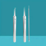 Optional 4Pcs 7Pcs 8Pcs Stainless Steel Skin Care Tool Set For Blackhead And Pimple Household Salon Grooming Accessory