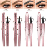 Four Claw Liquid Eyebrow Pen Waterproof Sweatproof Long Lasting 3D Wild Brow Microblading Makeup for Beginners