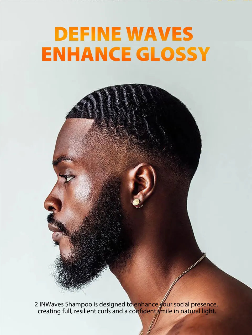 Deep Wave Control Pomade Shampoo Kit Biotin Prevent Hair Loss Edge Control Gel Sport Strong Hold Wave Hair Gel For African Men