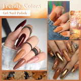 6pc Nail Gel Polish Set All-Season Ultra Pigmented Semi Permanent UV Painting Gel For Nails Salon DIY Manicure Varnish Design