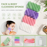 1 /4 PCS Japanese  sponge: soft and absorbent, allowing you to enjoy a relaxing bathing experience Makeup removal tools Skin