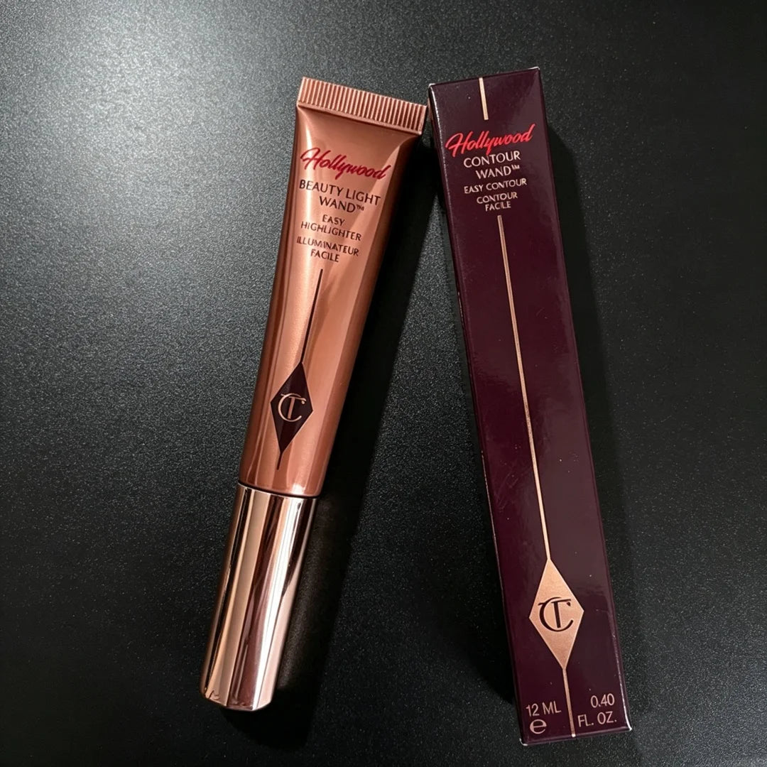 Charlotte Tilbury Peachy Blush For Cheeks Easy To Blend&Eyeshadow Contour Palette To Enhance Facial Features And Add Dimension