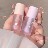 Gege Bear Crystal Jelly Lip Oil, Hydrating Moisturizing Lip Gloss, Transparent Lip Primer Long Lasting Lip Care