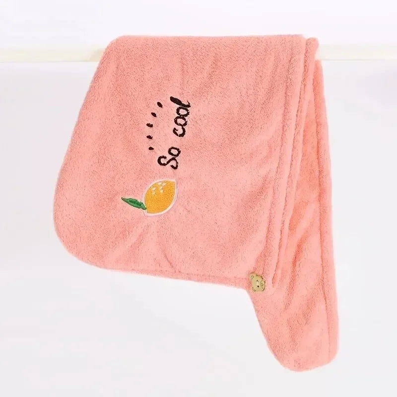 Quickly Dry Hair Hat Towels Super Absorbent Soft Bathroom Women Head Towels Cute Hair Towel Hair Dry Wrap Bonnets