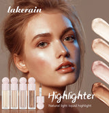 4Color Face Liquid Highlighter Bronzer Contouring Highlight Fluid Makeup Face Shimmer Shine High Lighter Iluminador Maquillaje